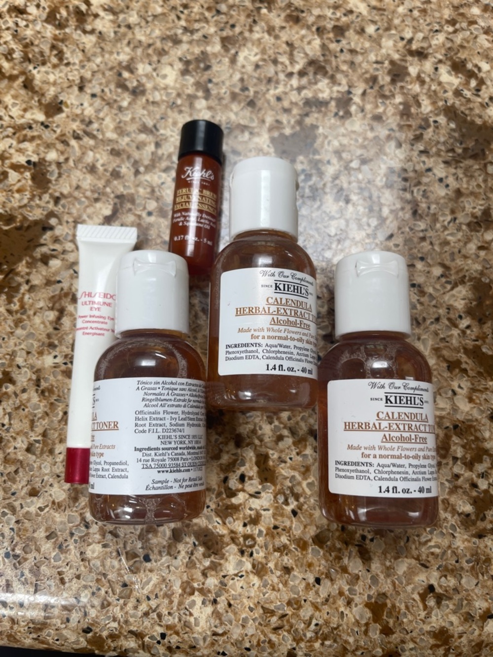 Kiehl's Calendula Toner Mini Bottles and samples